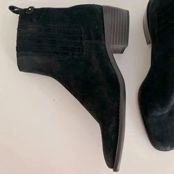 Sam Edelman Black Suede Bronson Bootie 8 - Picture 7 of 12